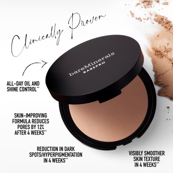 Set of 2 BareMinerals BarePro 16 Hour Powder Foundation Light 22 Cool .28 oz NEW - Picture 2 of 11